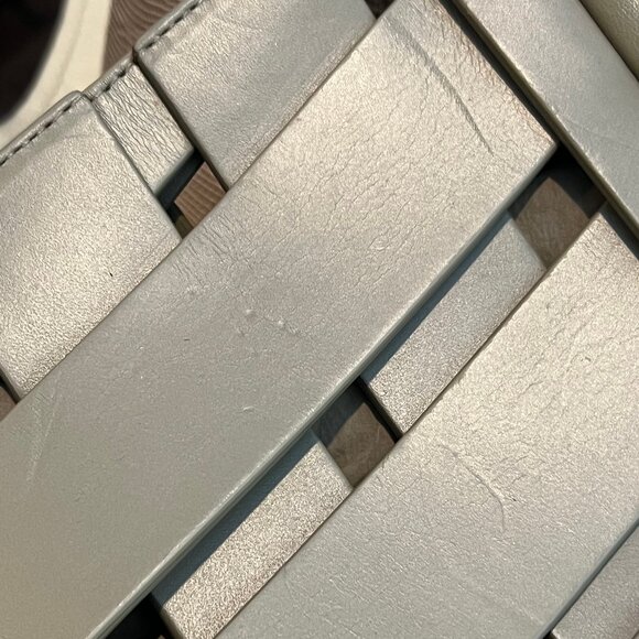 $3700 Bottega Veneta Basil 'Point' Leather Woven Basket Tote Handbag - Picture 10 of 14